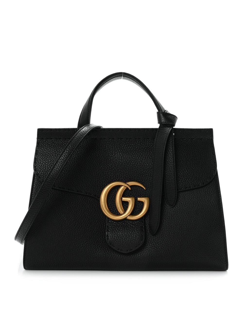 Gucci Calfskin Small Gg Marmont Top #373399G10B